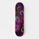 Zoek naar pauw veren skateboards Kleurrijk