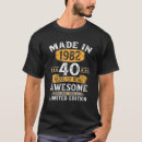 Zoek naar 40 jaar verjaardag tshirts Retro