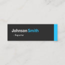 Zoek naar journalistiek visitekaartjes Verslaggever