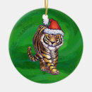 Zoek naar grappige tijger ornamenten Kerstmis