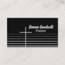 Zoek naar pastor visitekaartjes Minimalistisch