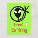 Zoek naar aliens briefkaarten Voor hem