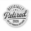 Zoek naar pensionering stickers Grappig
