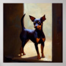 Zoek naar miniature pinscher kunst Puppy