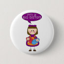 Zoek naar grote zusterknoop buttons Meisjes