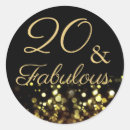 Zoek naar 20ste verjaardag stickers Goud