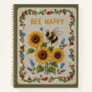 Zoek naar zonnebloemen notitieboeken Bij