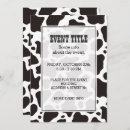 Zoek naar koe patroon uitnodigingen Elk persoon