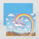Zoek naar cartoon eenhoorn briefkaarten Regenboog