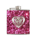 Zoek naar roze hart heupflesjes Glitter