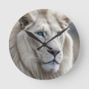 Zoek naar leeuwen klokken Witte leeuw