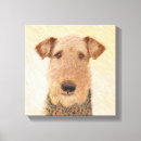 Zoek naar airedale terrier kunst Puppy
