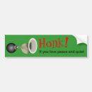 Zoek naar stilte bumperstickers Auto