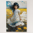 Zoek naar ogen puzzels Meisje