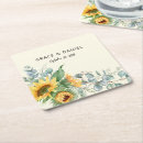 Zoek naar zonnebloemen onderzetters Elegant