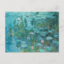 Zoek naar monet waterlelies briefkaarten Vijver