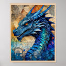 Zoek naar blauwe draak posters Schattig
