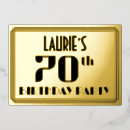 Zoek naar 70ste oude zeventig 70 jaar uitnodigingen Elegant