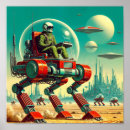 Zoek naar vintage ufo kunst Retro