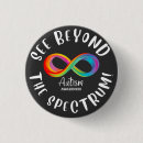 Zoek naar oneindig symbool buttons Autisme