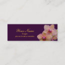 Zoek naar paarse orchidee visitekaartjes Elegant
