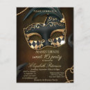 Zoek naar masquerade sweet 16 uitnodigingen Goud