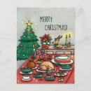 Zoek naar cartoon diner briefkaarten Kerstmis