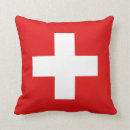 Zoek naar rode kruisen kussens Zwitserse vlag