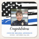 Zoek naar politie onderzetters Dunne blauwe lijn