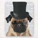 Zoek naar pug hond muismatten Steampunk