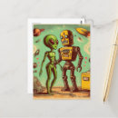 Zoek naar retro robot briefkaarten Schattig