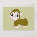 Zoek naar aap cartoon briefkaarten Chimpansee