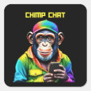 Zoek naar grappige chimpansee stickers Dier
