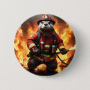 Zoek naar vlammen buttons Brandweerman