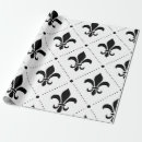 Zoek naar fleur de lis cadeaupapier Zwart wit