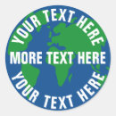 Zoek naar aarde wereldbol stickers Klimaatverandering