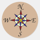 Zoek naar navigatie kompas stickers Noord