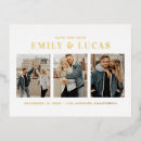 Zoek naar de van de fotocollage uitnodigingen Modern sparen de datum