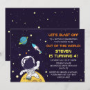 Zoek naar ruimteschip uitnodigingen Verjaardagsfeest