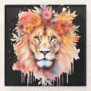 Zoek naar grote katten onderzetters Waterverf