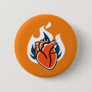 Zoek naar vlammen buttons Oranje
