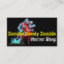 Zoek naar zombie visitekaartjes Halloween