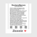 Zoek naar dokter stickers Verpleegster