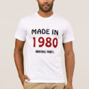 Zoek naar 1980 tshirts Gemaakt in 1980