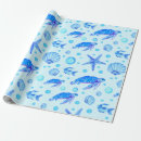 Zoek naar fish cadeaupapier Blauw