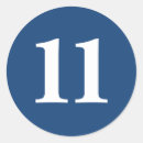 Zoek naar nummer 11 stickers Blauw