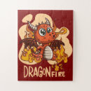Zoek naar draak cartoon puzzels Voor kinderen