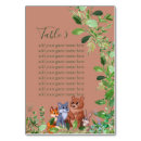 Zoek naar dieren tafelkaarten Elk persoon