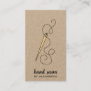Zoek naar naald draad visitekaartjes Handgemaakt