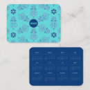 Zoek naar kalender visitekaartjes Blauw